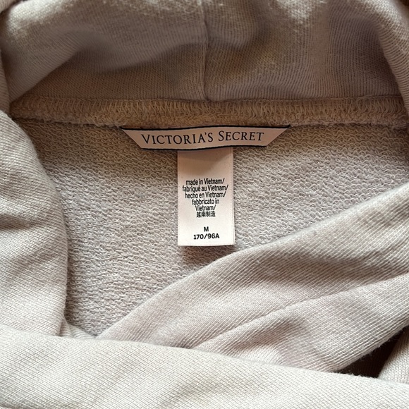 Victoria’s Secret side-zip chalk pink hoodie - size medium - Picture 5 of 6